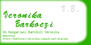 veronika barkoczi business card